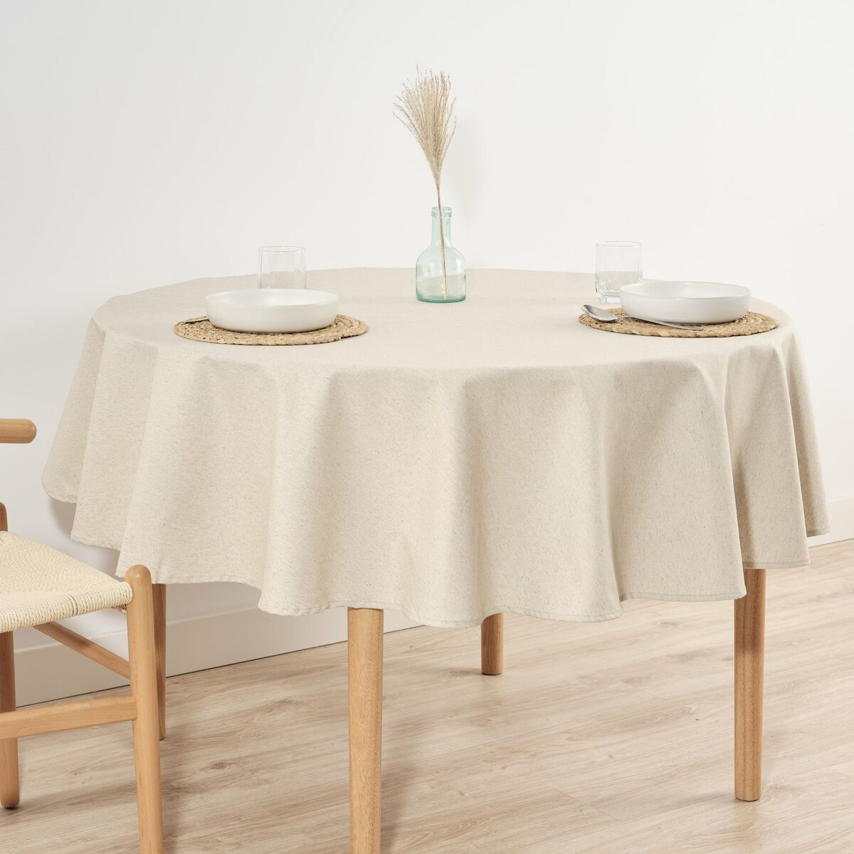 Nappe enduite antitache Belum Levante 101 Multicouleur Ø 100 cm